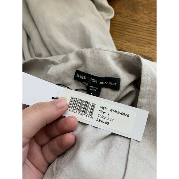 NEW James Perse Los Angeles Silver Tank‎ Midi Dress Size 1 MSRP $400 - Picture 5 of 7